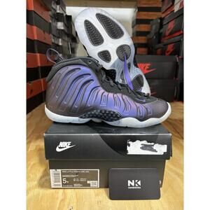 Nike Little Posite One (Gs) Black "Eggplant" Sz 5Y -Womens Sz 6.5 [FJ1258-001]